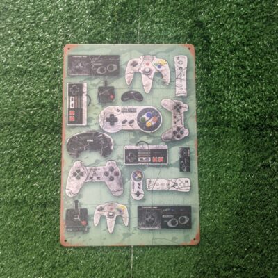 Retro Gaming Controllers Sign